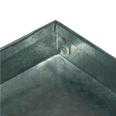 Поддон, 44 × 40 × 2 см, металл, серый